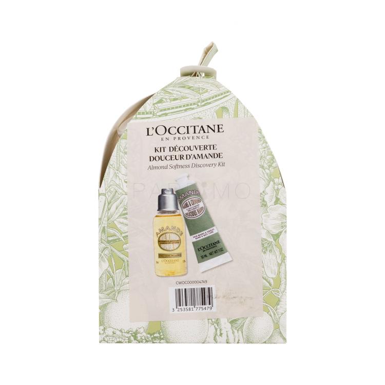 L&#039;Occitane Almond (Amande) Softness Discovery Kit Pacco regalo olio doccia Almond Shower Oil 35 ml + crema mani Almond Delicious Hands 30 ml