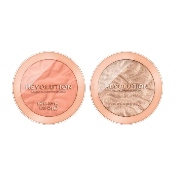 Set Blush Makeup Revolution London Re-loaded + Illuminante Makeup Revolution London Re-loaded