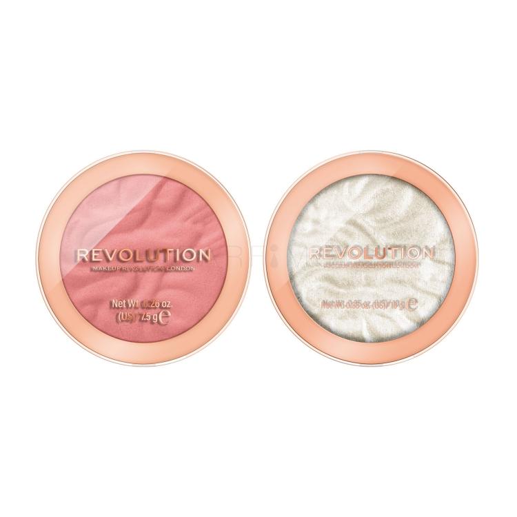 Set Blush Makeup Revolution London Re-loaded + Illuminante Makeup Revolution London Re-loaded