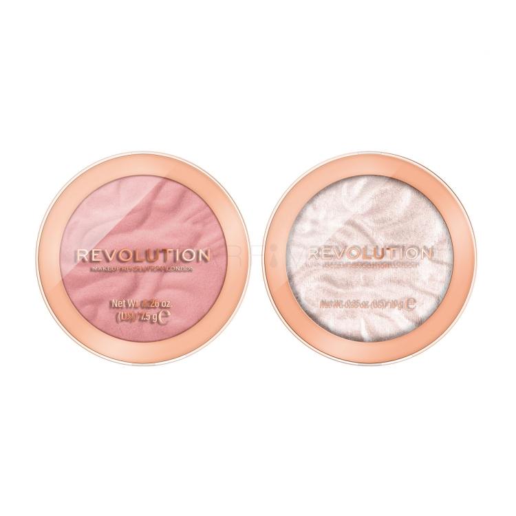 Set Blush Makeup Revolution London Re-loaded + Illuminante Makeup Revolution London Re-loaded