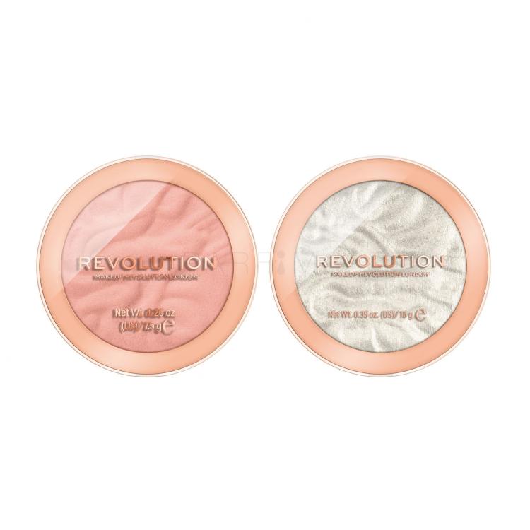 Set Blush Makeup Revolution London Re-loaded + Illuminante Makeup Revolution London Re-loaded