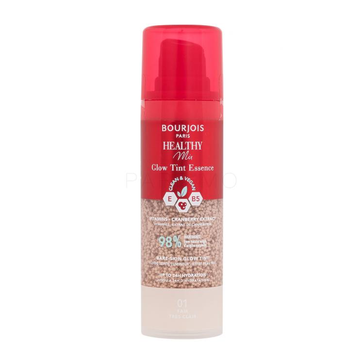 BOURJOIS Paris Healthy Mix Clean &amp; Vegan Glow Tint Essence Fondotinta donna 30 ml Tonalità 01 Fair