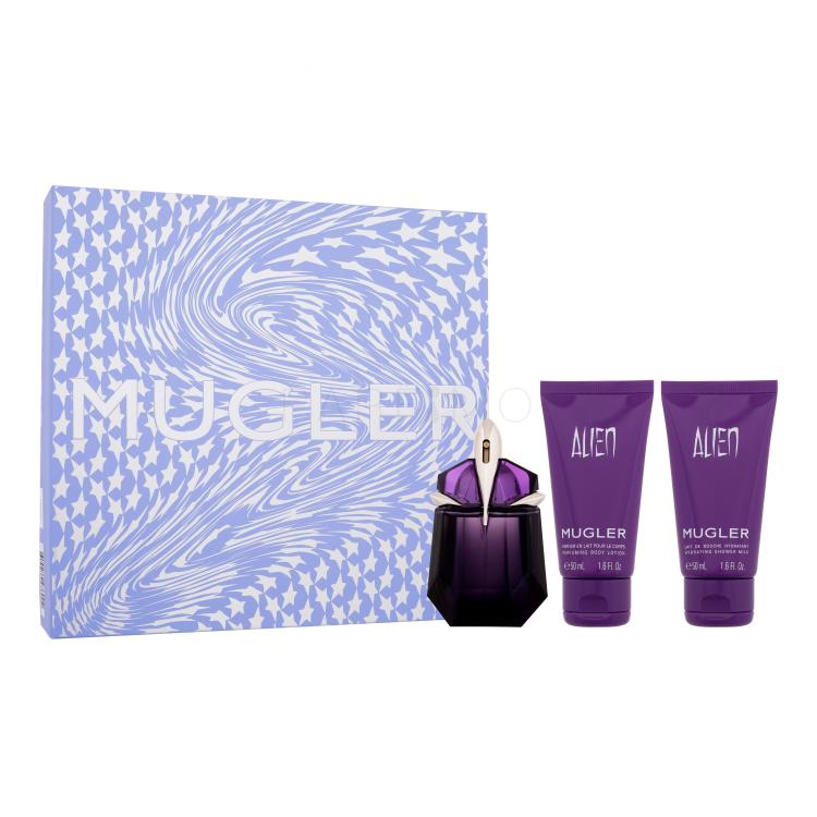 Mugler Alien SET3 Pacco regalo eau de parfum 30 ml + latte doccia 50 ml + crema corpo 50 ml