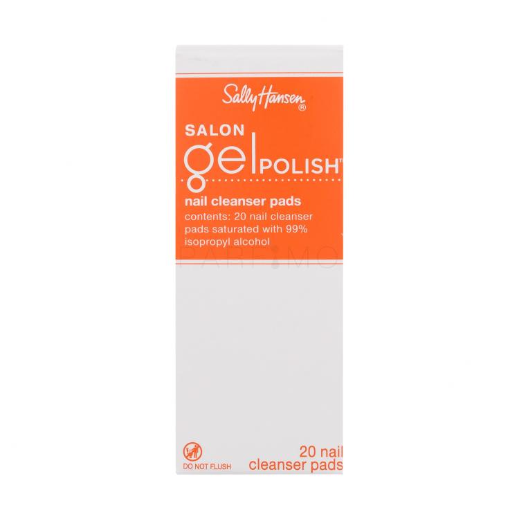 Sally Hansen Salon Gel Polish Nail Cleanser Pads Solvente per unghie donna Set