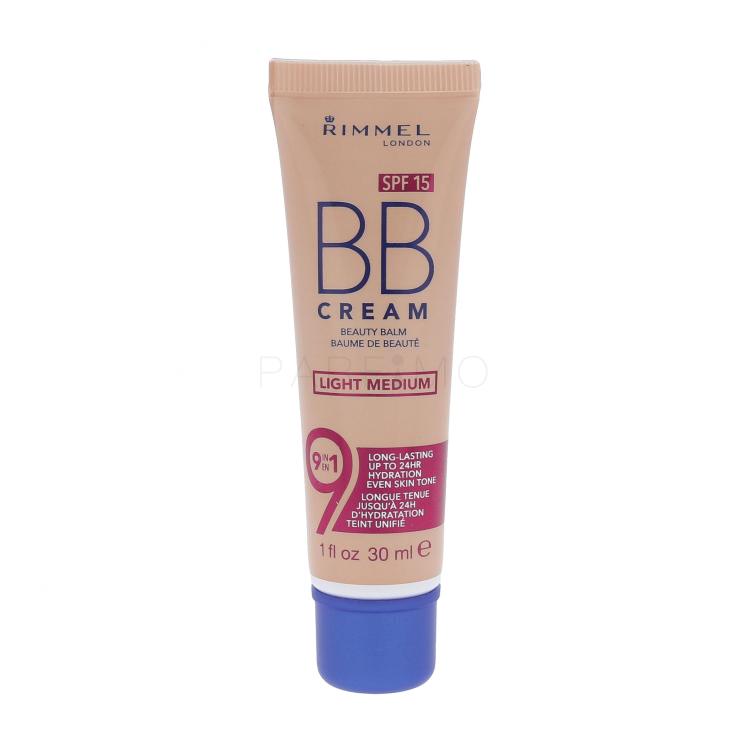 Rimmel London BB Cream 9in1 SPF15 BB cream donna 30 ml Tonalità Light Medium